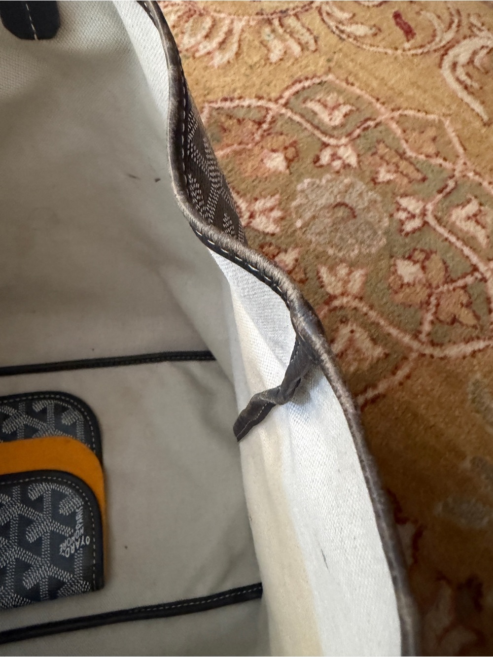 FULL SET GOYARD Saint Louis tote in grey - Picture 12 of 15